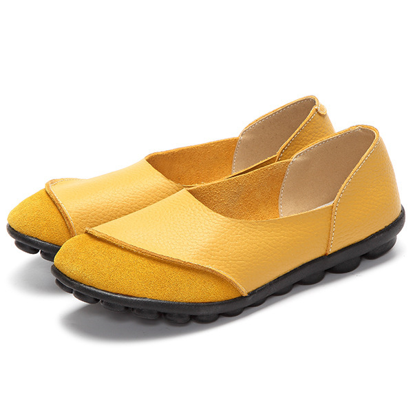 Nowe wiosna-jesień 2021: Damskie buty płaskie ze skóry bydlęcej w kolorze płytkich ust - Wianko - 15