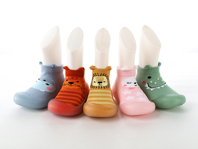 Dziecięce buty pierwsze kroki zwierzęce, miękka guma, bawełniane, antypoślizgowe - Wianko - 9