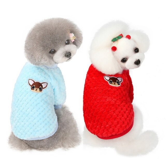 Pluszowe zimowe ubrania dla małych psów - ciepłe bluzy i płaszcze wiosenne i jesienne dla Shih Tzu, Chihuahua i buldogów francuskich - Wianko - 5