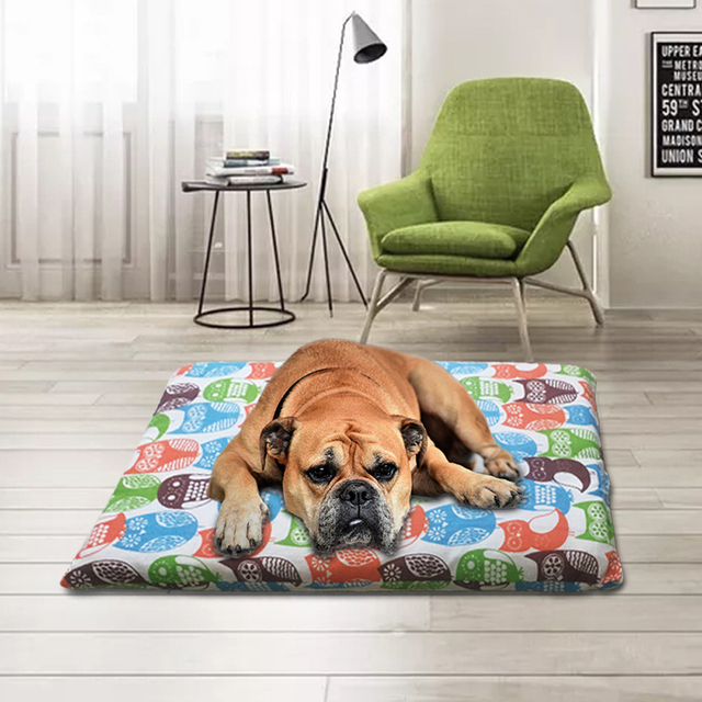 Mata dla psa z nadrukiem, miękkie łóżko zimowe, kocyk do spania, poduszka na sofę dla małych i średnich psów oraz kotów - Wianko - 12