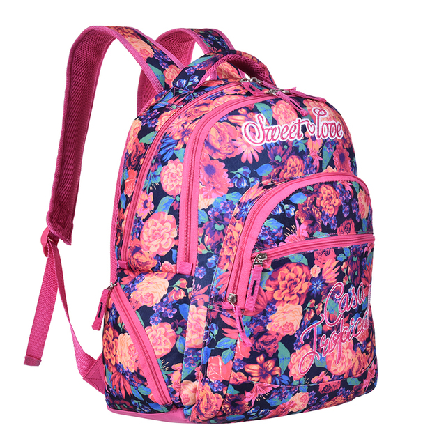 Plecak Wenjie 2019 - kwiatowy wzór, wysokiej jakości, dla dziewcząt w wieku szkolnym - Wianko - 22