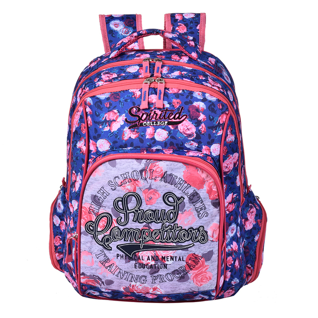 Plecak Wenjie 2019 - kwiatowy wzór, wysokiej jakości, dla dziewcząt w wieku szkolnym - Wianko - 16