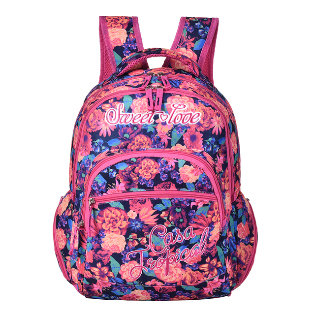 Plecak Wenjie 2019 - kwiatowy wzór, wysokiej jakości, dla dziewcząt w wieku szkolnym - Wianko - 21