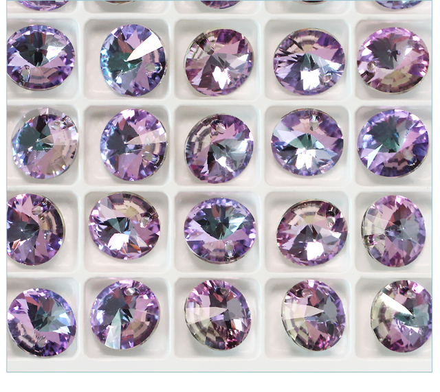 K9 Szklane kryształki Rivoli - Eleganckie wisiorki i kolczyki DIY z jasnymi, małymi okrągłymi kryształkami - Wianko - 10