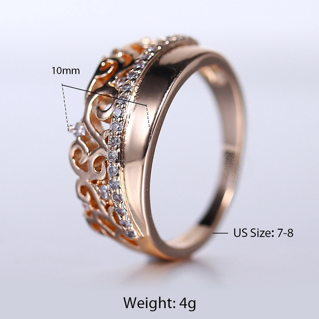 Pierścień z białego złota 585 z cyrkoniami - rozmiary 2/3/4/6/9/10mm - Wianko - 19
