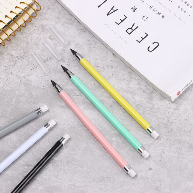 Nowy, trwały ołówek HB bez atramentu do pisania i szkicowania, narzędzie biurowe i szkolne - Wianko - 12