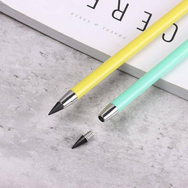 Nowy, trwały ołówek HB bez atramentu do pisania i szkicowania, narzędzie biurowe i szkolne - Wianko - 15