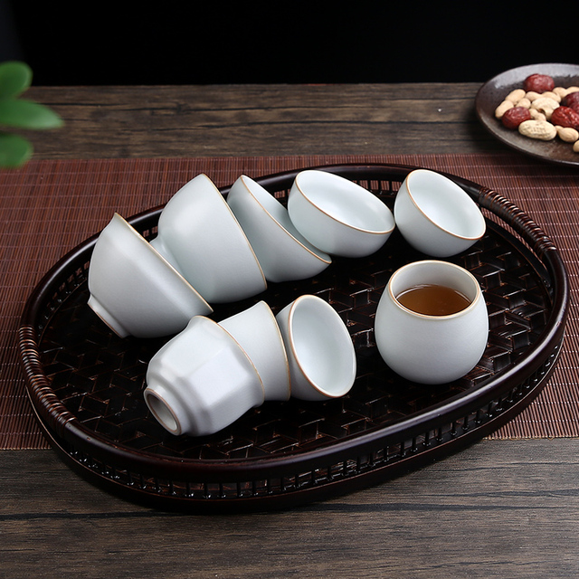 Zestaw naczyń do herbaty - Retro piec ceramiczny filiżanka podróżna, duży kubek, ręcznie wykonany - Wianko - 5