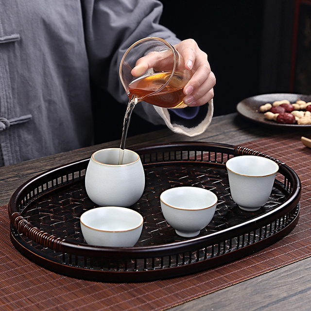 Zestaw naczyń do herbaty - Retro piec ceramiczny filiżanka podróżna, duży kubek, ręcznie wykonany - Wianko - 4