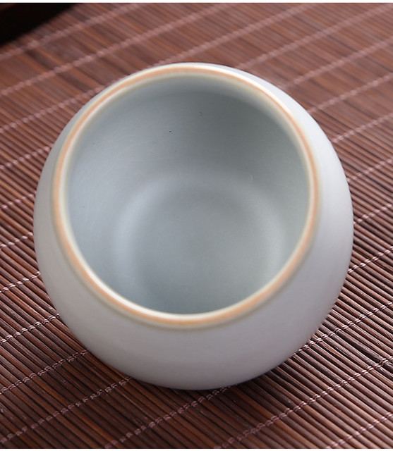 Zestaw naczyń do herbaty - Retro piec ceramiczny filiżanka podróżna, duży kubek, ręcznie wykonany - Wianko - 7