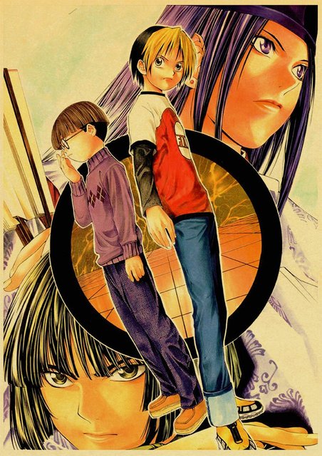 Plakat Manga IHikaru No Go do sypialni - obraz na płótnie Anime Retro Wall Art Picture do wystroju pokoju dziecięcego - Wianko - 29