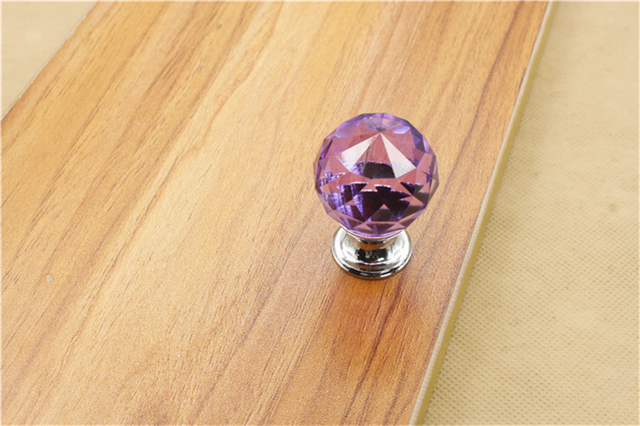 Szafka na buty w stylu nordyckim ze szufladą na wino, fioletowy uchwyt kulisty z szkłem pojedynczym o średnicy kryształu 30 mm - Wianko - 18