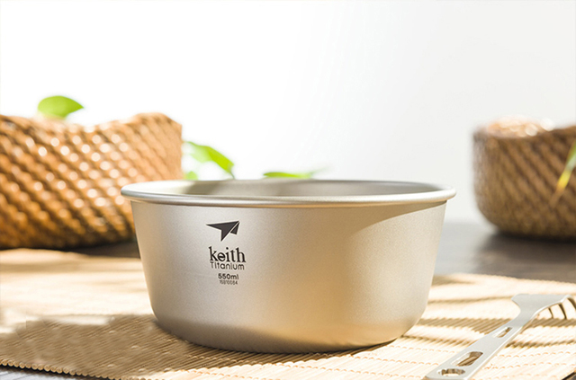 Miska turystyczna Keith Titanium Bowl 550ml, podwójna ściana, funkcja bakteriostatyczna, waga 114g - Wianko - 13