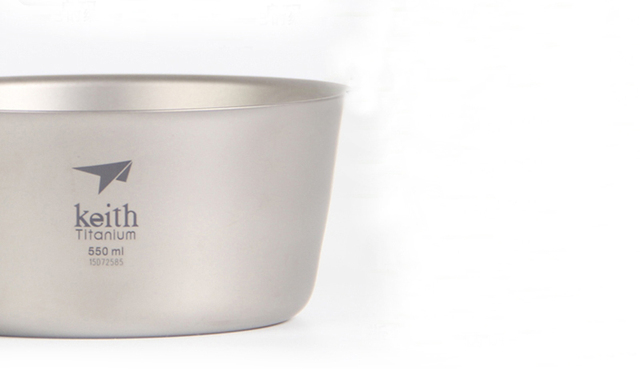 Miska turystyczna Keith Titanium Bowl 550ml, podwójna ściana, funkcja bakteriostatyczna, waga 114g - Wianko - 7