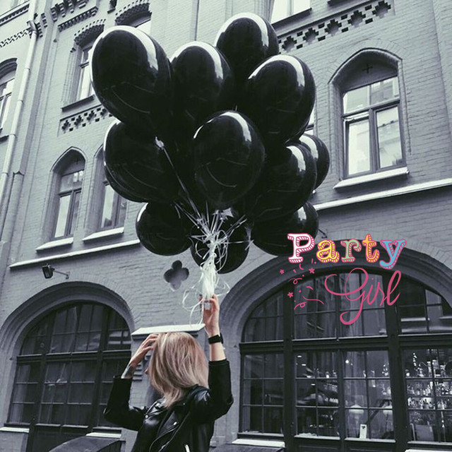 Partia 4 sztuk balonów helowych z czarnego marmuru, 40 cali, idealnych do imprezy Reveal Party lub urodzin - 2018 numer - Wianko - 4
