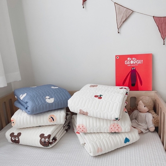 Koreańskie łóżeczko dla dziecka z lateksowym matem - fajne i słodkie dla chłopców i dziewczynek - dostawa gratis - Wianko - 5