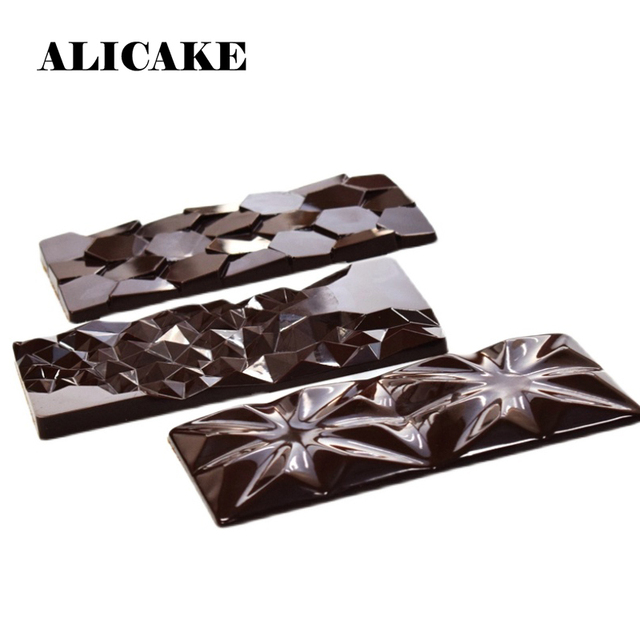 Foremki do czekoladek z prawdziwego poliwęglanu - taca 3w1, forma do ciasta na tabliczkę czekolady Bonbon - Wianko - 2