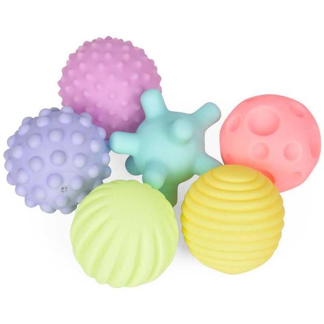 Miękka piłka sensoryczna z różnorodnymi teksturami dla niemowląt - Wianko - 4