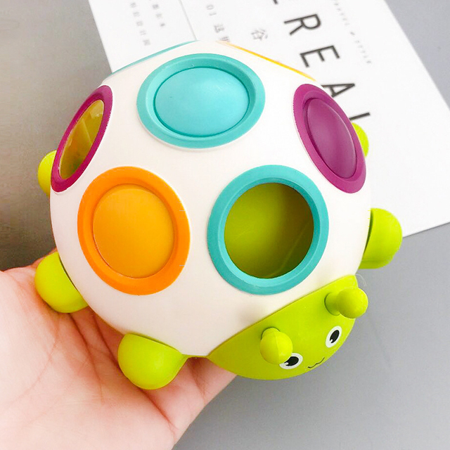Miękka piłka sensoryczna z różnorodnymi teksturami dla niemowląt - Wianko - 10