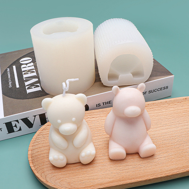 Forma do ciasta 3D Fat Bear - DIY trójwymiarowe, silikonowe, Food Grade, do dekoracji tortów weselnych - z motywem słodkiej miłości niedźwiedzia polarnego - Wianko - 9
