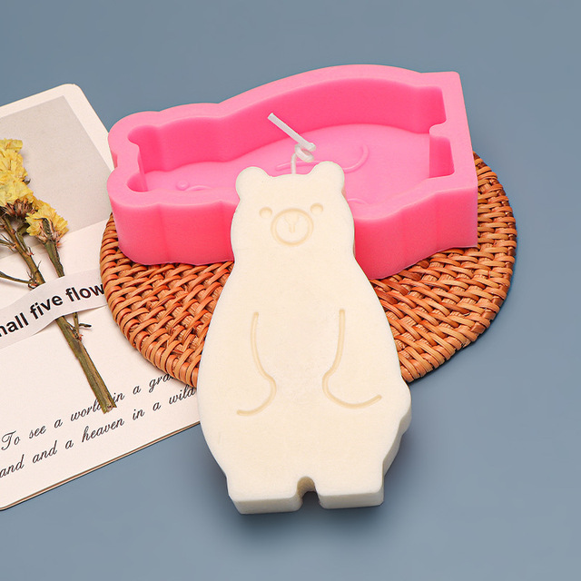 Forma do ciasta 3D Fat Bear - DIY trójwymiarowe, silikonowe, Food Grade, do dekoracji tortów weselnych - z motywem słodkiej miłości niedźwiedzia polarnego - Wianko - 36