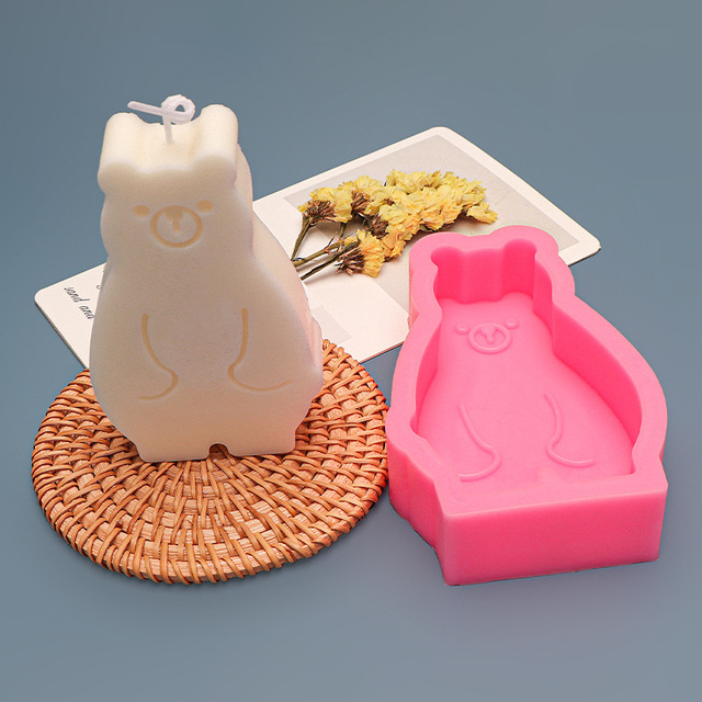 Forma do ciasta 3D Fat Bear - DIY trójwymiarowe, silikonowe, Food Grade, do dekoracji tortów weselnych - z motywem słodkiej miłości niedźwiedzia polarnego - Wianko - 35