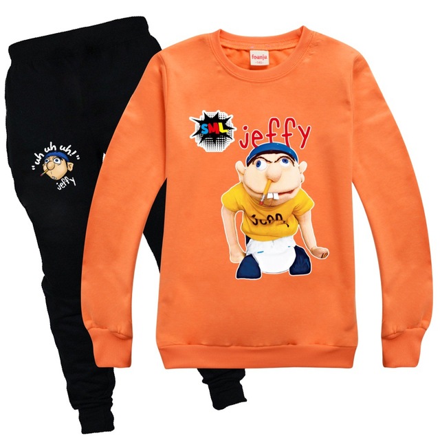 Dres Funny Jeffy Kids z motywem kreskówkowym, jesienne ubranie zimowe dla chłopców, bluza z kapturem - prezent dla dziewczynek - Wianko - 6