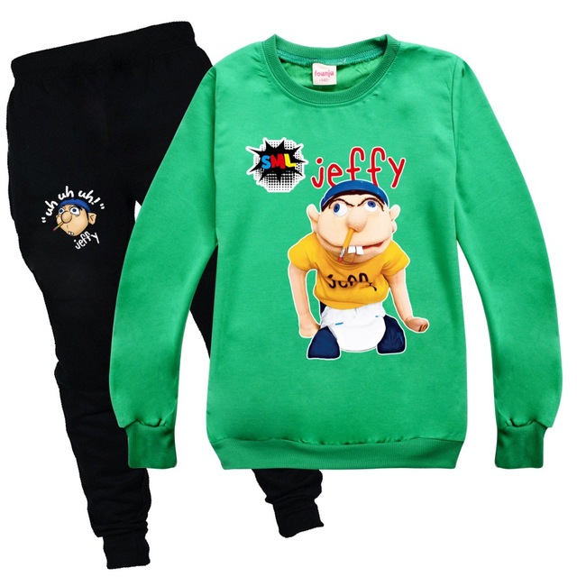 Dres Funny Jeffy Kids z motywem kreskówkowym, jesienne ubranie zimowe dla chłopców, bluza z kapturem - prezent dla dziewczynek - Wianko - 12