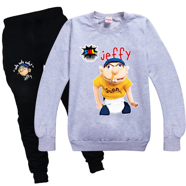 Dres Funny Jeffy Kids z motywem kreskówkowym, jesienne ubranie zimowe dla chłopców, bluza z kapturem - prezent dla dziewczynek - Wianko - 11