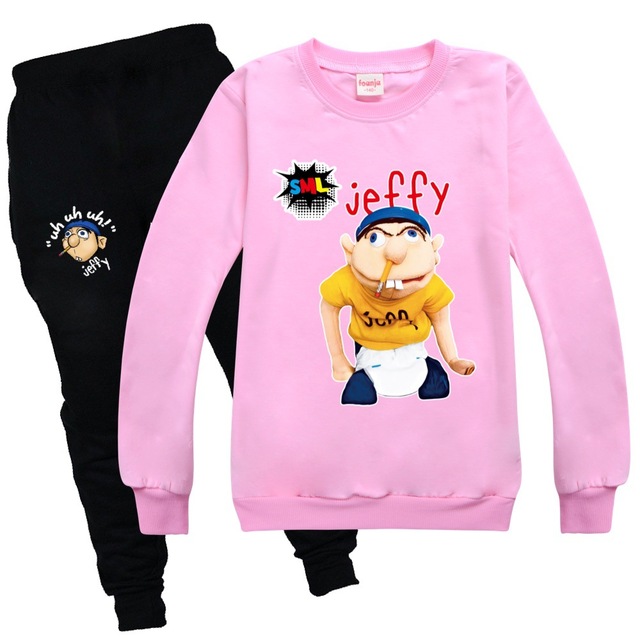 Dres Funny Jeffy Kids z motywem kreskówkowym, jesienne ubranie zimowe dla chłopców, bluza z kapturem - prezent dla dziewczynek - Wianko - 14