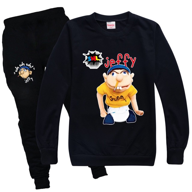 Dres Funny Jeffy Kids z motywem kreskówkowym, jesienne ubranie zimowe dla chłopców, bluza z kapturem - prezent dla dziewczynek - Wianko - 15