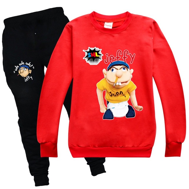 Dres Funny Jeffy Kids z motywem kreskówkowym, jesienne ubranie zimowe dla chłopców, bluza z kapturem - prezent dla dziewczynek - Wianko - 4