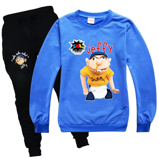 Dres Funny Jeffy Kids z motywem kreskówkowym, jesienne ubranie zimowe dla chłopców, bluza z kapturem - prezent dla dziewczynek - Wianko - 7