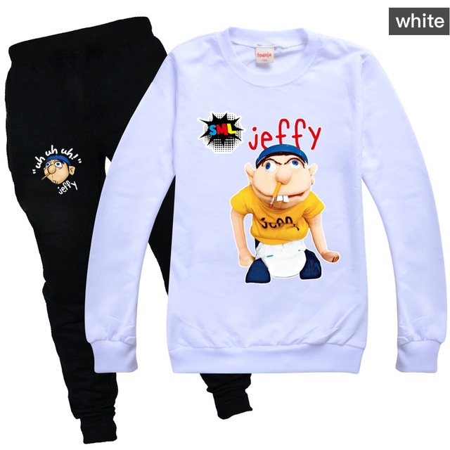 Dres Funny Jeffy Kids z motywem kreskówkowym, jesienne ubranie zimowe dla chłopców, bluza z kapturem - prezent dla dziewczynek - Wianko - 9