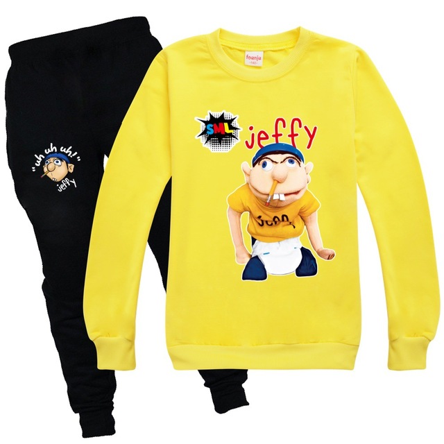 Dres Funny Jeffy Kids z motywem kreskówkowym, jesienne ubranie zimowe dla chłopców, bluza z kapturem - prezent dla dziewczynek - Wianko - 16