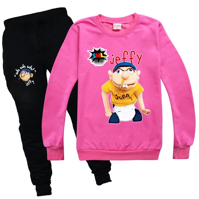 Dres Funny Jeffy Kids z motywem kreskówkowym, jesienne ubranie zimowe dla chłopców, bluza z kapturem - prezent dla dziewczynek - Wianko - 10