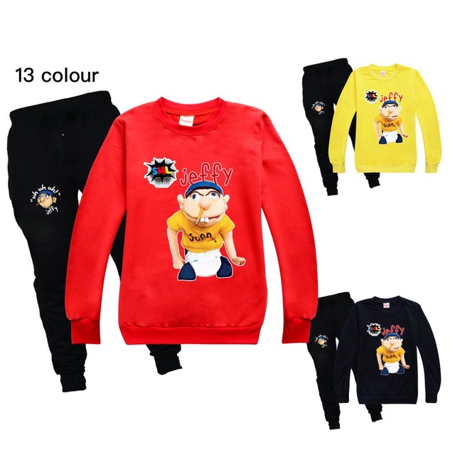 Dres Funny Jeffy Kids z motywem kreskówkowym, jesienne ubranie zimowe dla chłopców, bluza z kapturem - prezent dla dziewczynek - Wianko - 3