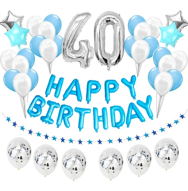 37 sztuk srebrnych balonów z cyfrą 1-9 dla chłopców na pierwsze urodziny - książę 18 30 - Wianko - 16