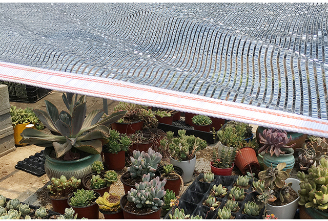 Przeciwsłoneczna siatka aluminiowa Big Size 75% zacieniająca ogród, anty-UV, parasol, żagiel na samochód, Sunblock roślin, siatka przeciwsłoneczna - Wianko - 12