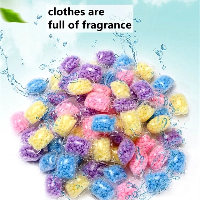 Partia 10 worków aromaterapeutycznych kul do prania, zapach koralików dla czystych, elastycznych i odświeżających ubrań, rozpuszczalne w wodzie - Wianko - 13