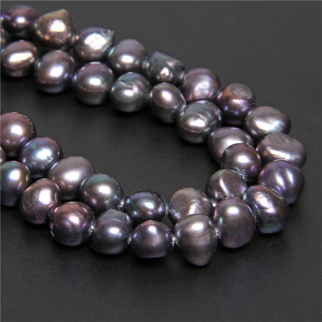 Bryłki ziemniaczane - luzem, perły naturalne, barokowe koraliki, słodkowodne perły do tworzenia biżuterii - 14-calowy sznurek - Wianko - 33