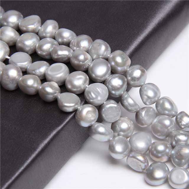 Bryłki ziemniaczane - luzem, perły naturalne, barokowe koraliki, słodkowodne perły do tworzenia biżuterii - 14-calowy sznurek - Wianko - 41