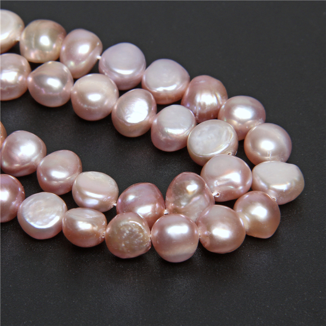Bryłki ziemniaczane - luzem, perły naturalne, barokowe koraliki, słodkowodne perły do tworzenia biżuterii - 14-calowy sznurek - Wianko - 21