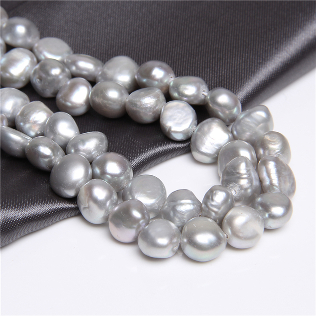 Bryłki ziemniaczane - luzem, perły naturalne, barokowe koraliki, słodkowodne perły do tworzenia biżuterii - 14-calowy sznurek - Wianko - 40