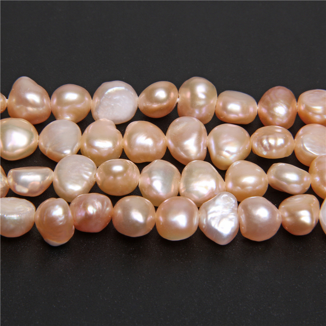 Bryłki ziemniaczane - luzem, perły naturalne, barokowe koraliki, słodkowodne perły do tworzenia biżuterii - 14-calowy sznurek - Wianko - 26