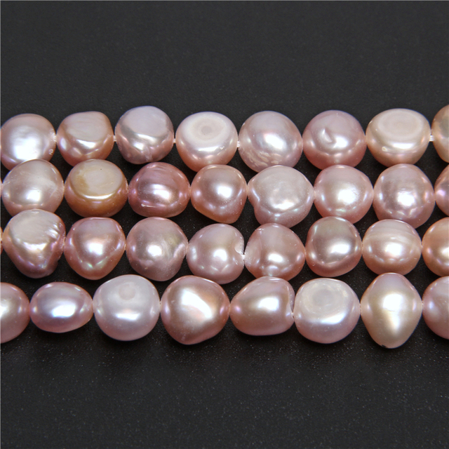 Bryłki ziemniaczane - luzem, perły naturalne, barokowe koraliki, słodkowodne perły do tworzenia biżuterii - 14-calowy sznurek - Wianko - 20
