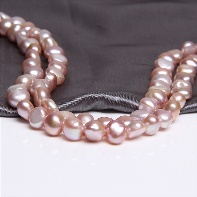 Bryłki ziemniaczane - luzem, perły naturalne, barokowe koraliki, słodkowodne perły do tworzenia biżuterii - 14-calowy sznurek - Wianko - 24