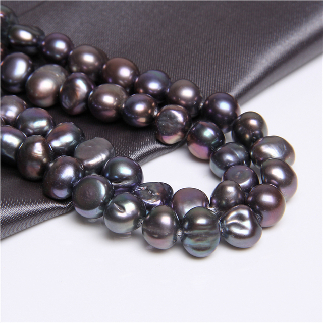 Bryłki ziemniaczane - luzem, perły naturalne, barokowe koraliki, słodkowodne perły do tworzenia biżuterii - 14-calowy sznurek - Wianko - 34