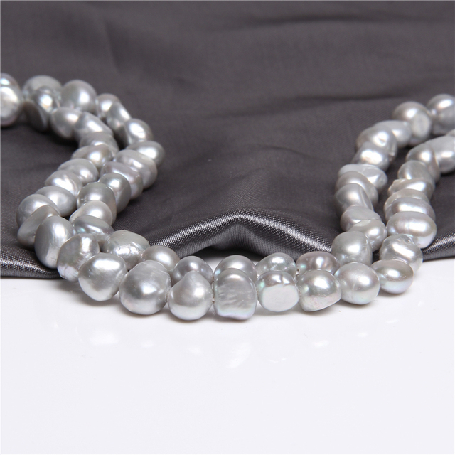 Bryłki ziemniaczane - luzem, perły naturalne, barokowe koraliki, słodkowodne perły do tworzenia biżuterii - 14-calowy sznurek - Wianko - 42