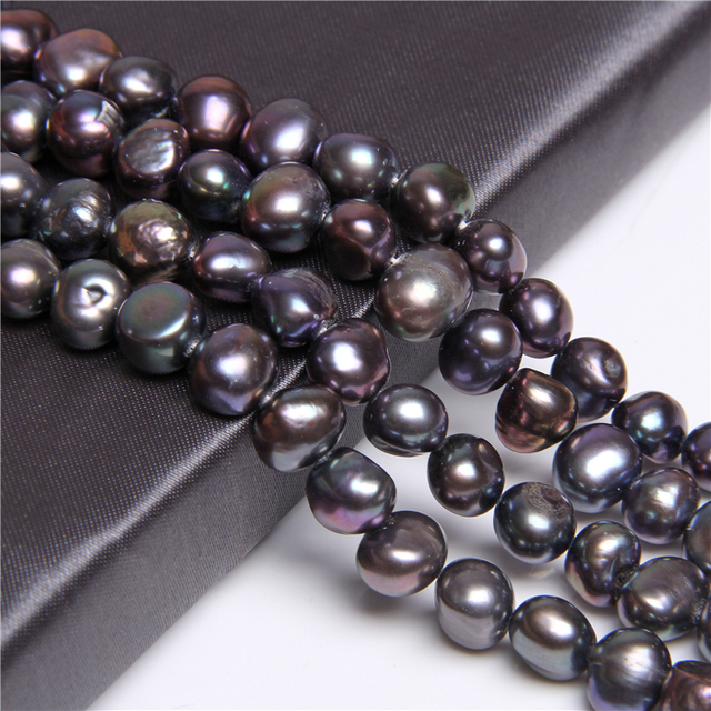 Bryłki ziemniaczane - luzem, perły naturalne, barokowe koraliki, słodkowodne perły do tworzenia biżuterii - 14-calowy sznurek - Wianko - 35